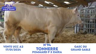 N°94 TONNERRE  GAEC DU GRAND SABLE  POMMARD P x EMIRA [upl. by Malilliw]