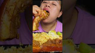 Pork mukbang mukbang eatingsounds porkeatingchallenge eatingasmr pork food eatingshow [upl. by Arocet]