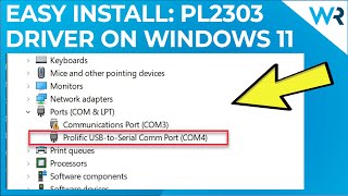 How to install the PL2303 driver on Windows 11  SUPER EASY [upl. by Nylknarf]