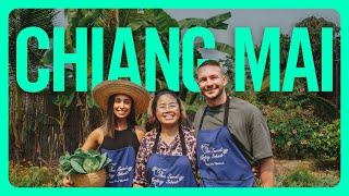 The LOVELIEST Chiang Mai Cooking Class Local Experience ❤️  Thailand Travel Vlog [upl. by Tennek]