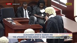 SC delivers ruling on case between Alexander Afenyo Markin and Speaker of Parliament [upl. by Natale]