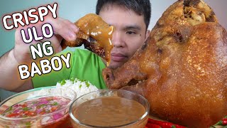 CRISPY ULO NG BABOY  Collab W mevlogmukbang [upl. by Sauncho346]