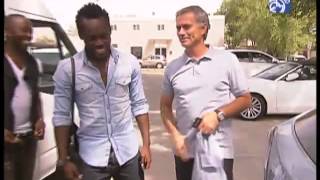 Michael Essien ya está en Madrid [upl. by Yrahk]