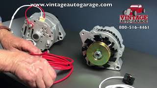 How to connect 2 wire Delco 10si and CS130 alternators using charge connector plugs [upl. by Yrneh]