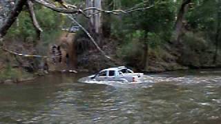 Nissan Navara D40 crossing the Goulburn riverJUST [upl. by Yanad517]