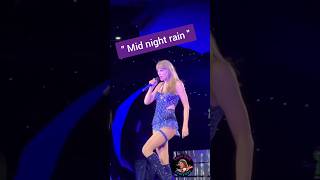 Taylor Swift singing Midnight Rain At The Eras Tour 💚 taylorswift [upl. by Anairb966]