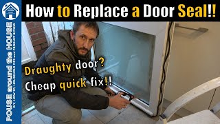 How to fit amp replace a door seal uPVC door seal replacement Stormguard window amp door rubber seal [upl. by Kruger]