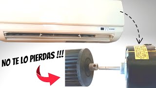 ⭐ Como quitar la turbina del aire acondicionado ⭐ como desmontar motor ventilador [upl. by Atiuqam]