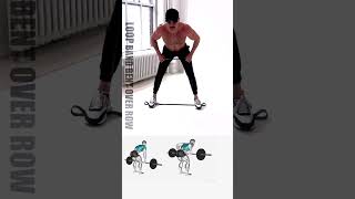 THIS  THAT Bent Over Rows with a Loop Band backexercise loopband motivation [upl. by Adle]