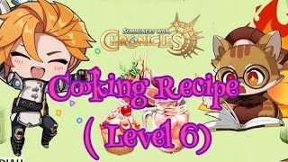 Summoners War Chronicles  Cooking Recipe  Level 6 [upl. by Sirhc]