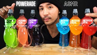 ASMR DRINKING EVERY POPULAR POWERADE FLAVOR  EXTREME GULPS  9999 SATISFACTION  DRINKING ASMR [upl. by Fransen242]