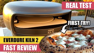 FAST REVIEW  Everdure KILN 2 Pizza Oven TEST AutoRotating Stone [upl. by Gold]