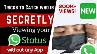 3 Tricks to See who is Secretly Viewing your WhatsApp Status without any App 2023 [upl. by Amitaf]