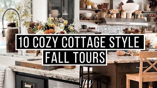 10 Cozy Fall Antique Farmhouse Style Home Tours  Music Only [upl. by Alcine]