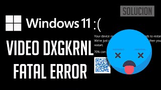 Solución al Error VIDEODXGKRNLFATALERROR de Pantalla Negra en Windows 11  Tutorial [upl. by Aij]