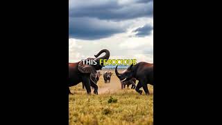 Elephant vs Rhinoceros Ferocious Fray In an Shorts VidNarrate [upl. by Alaine]