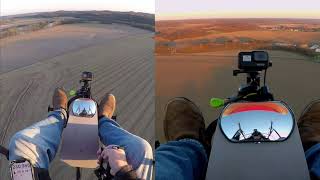 FlyPod Trike only Splashboards  Ohio Paramotor Trike Adventures [upl. by Otrebogir]