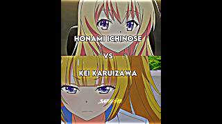 Honami Ichinose vs Kei Karuizawa  Volume 9  Classroom of the elites anime shorts viral [upl. by Akinej]