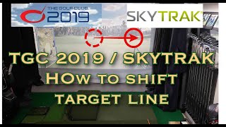 TGC 2019 SKYTRAK  How to Adjust Target Line [upl. by Arehs]