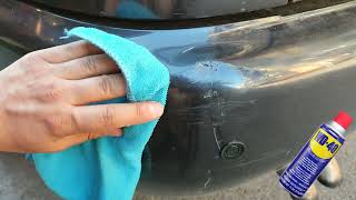 How to Remove Scratches on car paint with WD 40 [upl. by Adnahc]