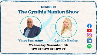 Vince Burruano LIVE on The Cynthia Manion Show [upl. by Mira]