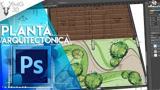 📝Dibujar Planta arquitectónica 📐📏 con photoshop [upl. by Annayehc]