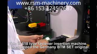 618 fastener insertion machine with BTM tools insert press machine nutstud insert machine [upl. by Rinee]