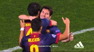 برشلونة 20 بنفيكا 02102012 HD Barcelona Benfica Highlights [upl. by Nirad]