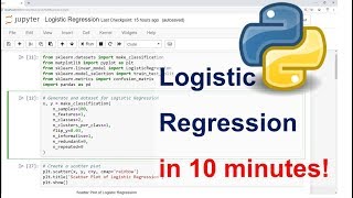 Logistic Regression in Python Step by Step in 10 minutes [upl. by Anneirda]