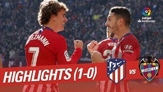 Highlights Atletico de Madrid vs Levante UD 10 [upl. by Abbate947]