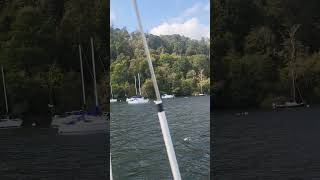 Blustery day on the mooring Windermere windermere lake district [upl. by Anigger]