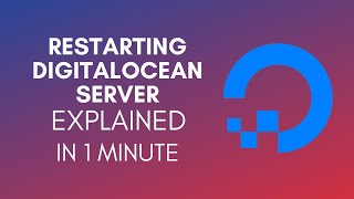 How To Restart DigitalOcean Server 2024 [upl. by Adihsaar643]