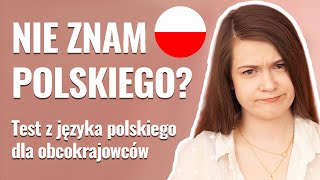 Test ze znajomości języka polskiego dla obcokrajowców 😅  KEITAH [upl. by Fitting]