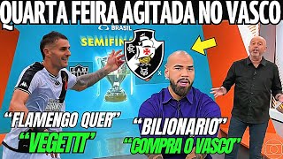 GLOBO ESPORTE RJ 0910 QUARTA AGITADA NO VASCO FLAMENGO QUER VEGETTI NOTICIAS DO VASCO HOJE [upl. by Nerrag]