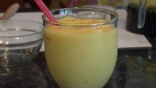 Mango Smoothie With Milk  Smoothie Recipes [upl. by Bartlett]