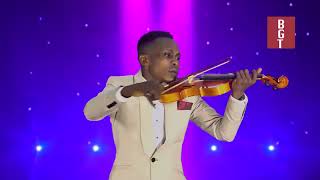 American got talent TANZANIAN BONCENA played the violin and asked the judges and GO 2023 [upl. by Ilwain]