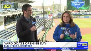 CT LIVE Hartford Yard Goats Opening Day [upl. by Adnert113]