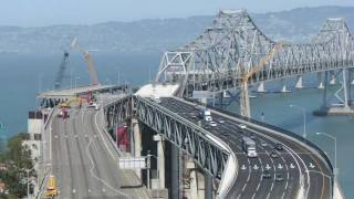 Construction on the Bay Bridge  Time Lapse [upl. by Mulcahy]