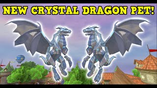 Wizard101  NEW CRYSTAL DRAGON PET [upl. by Dareen195]