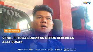 VIRAL PETUGAS DAMKAR DEPOK BEBERKAN ALAT RUSAK [upl. by Millwater]