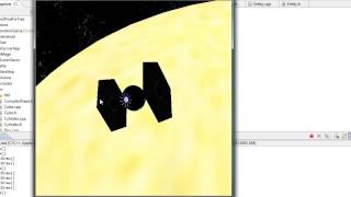 Space  Solar system 3D game engine demo  C OpenGL with GLUT [upl. by Ahsitil]