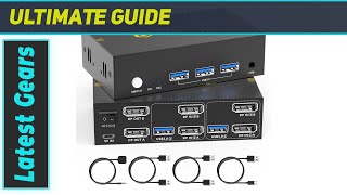 GREATHTEK 8K60Hz Dual Monitor Displayport KVM Switch The Ultimate Workstation Upgrade [upl. by Heindrick]