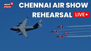 🔴LIVE AIR SHOW Final Rehearsal  Marina Beach  Indian Air Force Show  Chennai  Indian Army N18L [upl. by Krenek158]