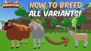 How To Breed All Sheep Variants EASY Farmstead Roblox [upl. by Aynwad]