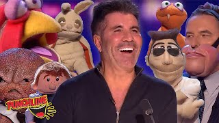 FUNNIEST Got Talent Puppets That Simon Cowell Loved [upl. by Gnoc998]