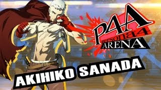 Persona 4 Arena Moves Video Akihiko Sanada [upl. by Euqinay]