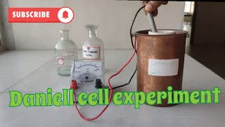 Daniell cell experiment chemical energy convert to electrical energy [upl. by Fawcett310]