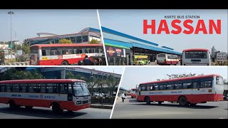 Biggest Bus Station of Ksrtc Hassan Karnataka [upl. by Yerdua]