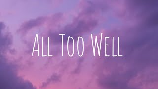 Taylor Swift  All Too Well Taylors Version lyrics [upl. by Ninazan667]