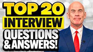 TOP 20 INTERVIEW QUESTIONS and ANSWERS How to PASS a JOB INTERVIEW INTERVIEW TIPS [upl. by Atiuqram]